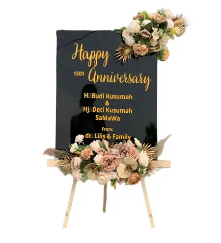 Papan Bunga Akrilik Belo