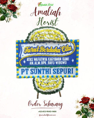 Papan Bunga Duka di Belo