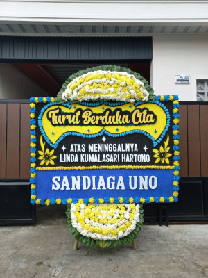 Papan Bunga Duka di Belo